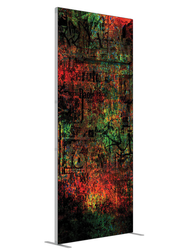 Billboard Grunge Abstract shown at an angled view, photography backdrop panel for Denny StudioEdge silicone edge frame, 3 ft