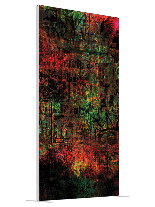 Billboard Grunge Abstract shown at an angled view, photography backdrop panel for Denny StudioEdge silicone edge frame, 4 ft