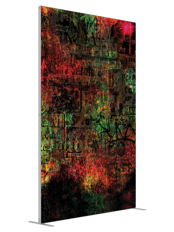 Billboard Grunge Abstract shown at an angled view, photography backdrop panel for Denny StudioEdge silicone edge frame, 5 ft