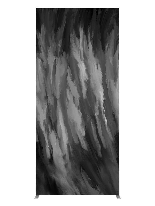 Black white gray smoke, photography backdrop panel for Denny StudioEdge silicone edge frame, 3 ft