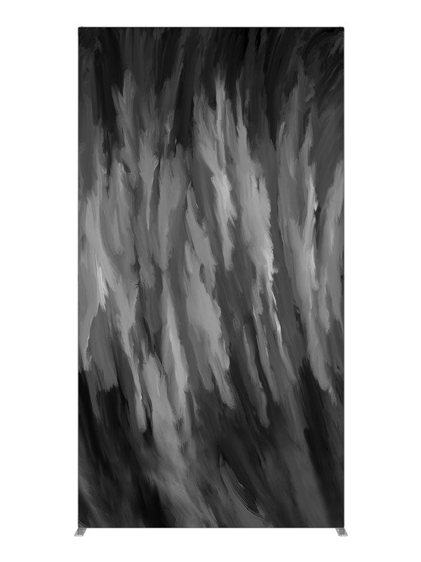 Black white gray smoke, photography backdrop panel for Denny StudioEdge silicone edge frame, 4 ft