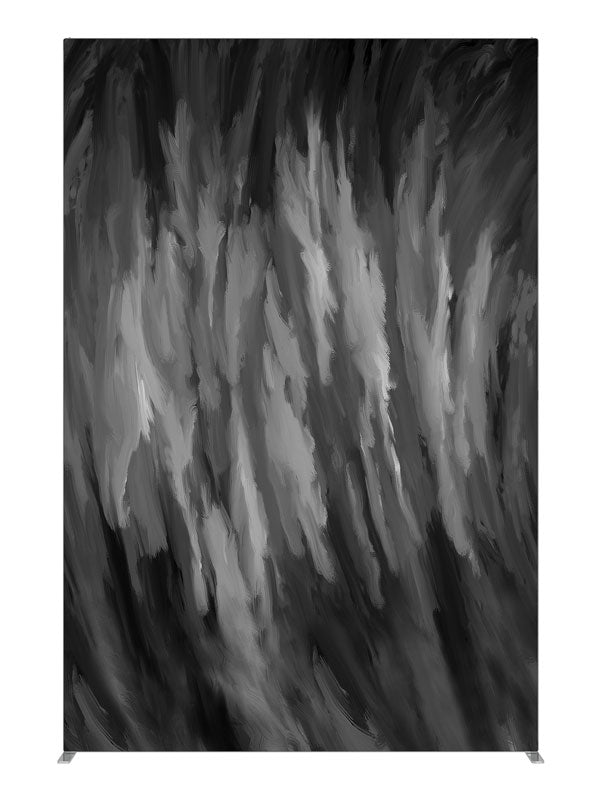 Black white gray smoke, photography backdrop panel for Denny StudioEdge silicone edge frame, 5 ft
