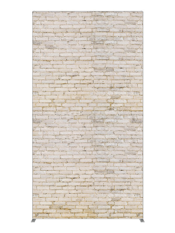 Bleached Brick Wall, photography backdrop panel for Denny StudioEdge silicone edge frame, 4 ft