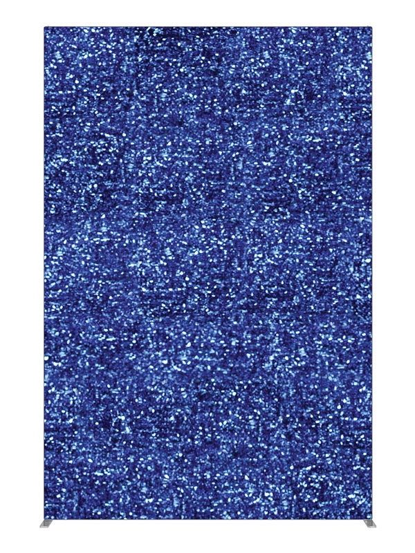 Blue Bokeh Glitter, photography backdrop panel for Denny StudioEdge silicone edge frame, 5 ft