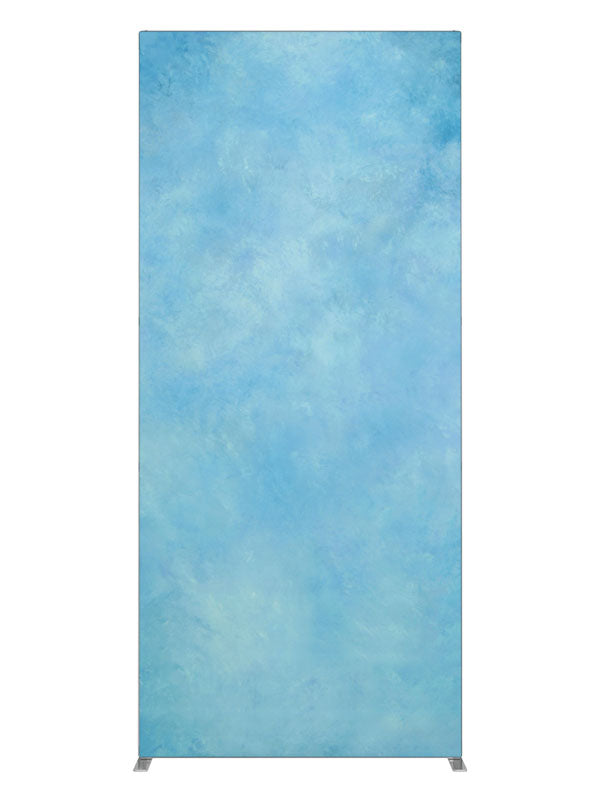 Blue Burlap, photography backdrop panel for Denny StudioEdge silicone edge frame, 3 ft