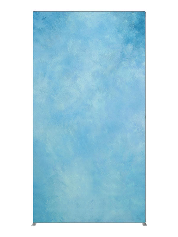 Blue Burlap, photography backdrop panel for Denny StudioEdge silicone edge frame, 4 ft