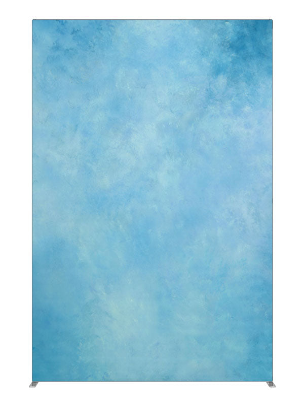 Blue Burlap, photography backdrop panel for Denny StudioEdge silicone edge frame, 5 ft