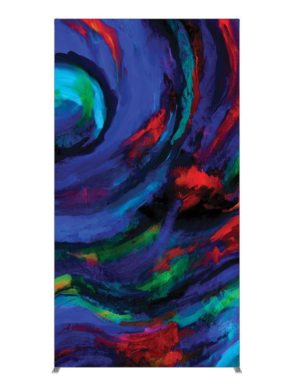Blue Dream Swirl Abstract, photography backdrop panel for Denny StudioEdge silicone edge frame, 4 ft