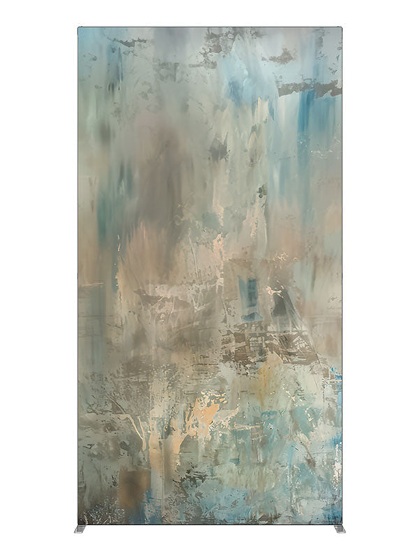 Blue gold abstract texture printed backdrop 4ft - Denny StudioEdge SEOM-2615