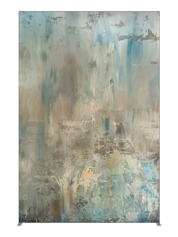 Blue gold abstract texture printed backdrop 5ft - Denny StudioEdge SEOM-2615