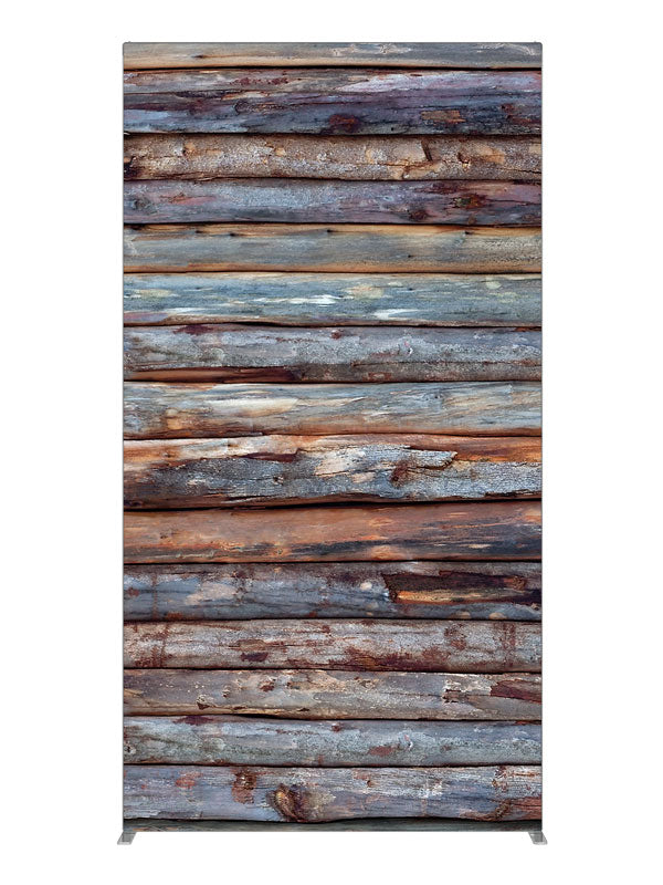 Blue Logs, photography backdrop panel for Denny StudioEdge silicone edge frame, 4 ft