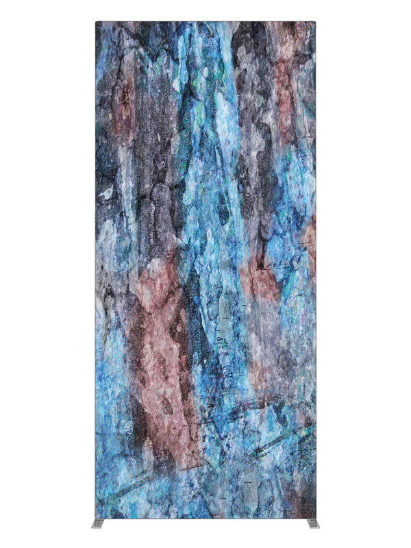 Blue pink iridescent stone, photography backdrop panel for Denny StudioEdge silicone edge frame, 3 ft