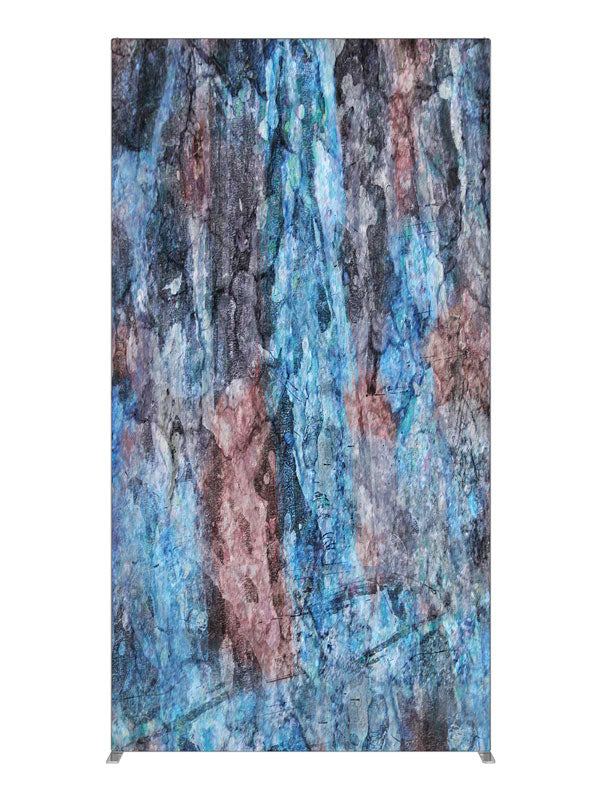Blue pink iridescent stone, photography backdrop panel for Denny StudioEdge silicone edge frame, 4 ft