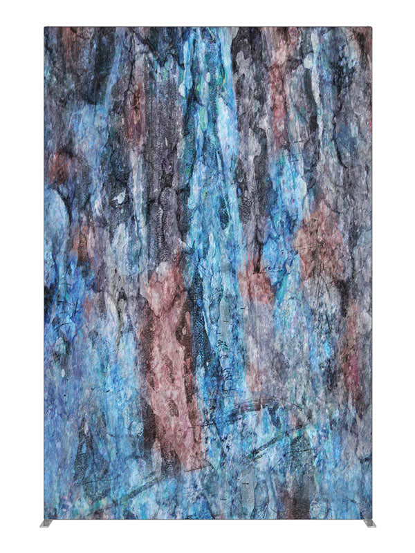 Blue pink iridescent stone, photography backdrop panel for Denny StudioEdge silicone edge frame, 5 ft