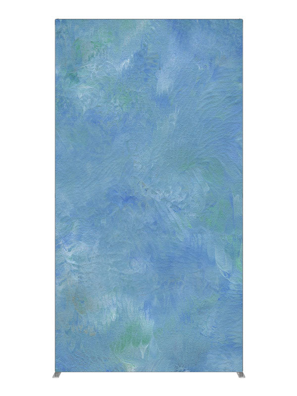 Blue Ripples Blue, photography backdrop panel for Denny StudioEdge silicone edge frame, 4 ft