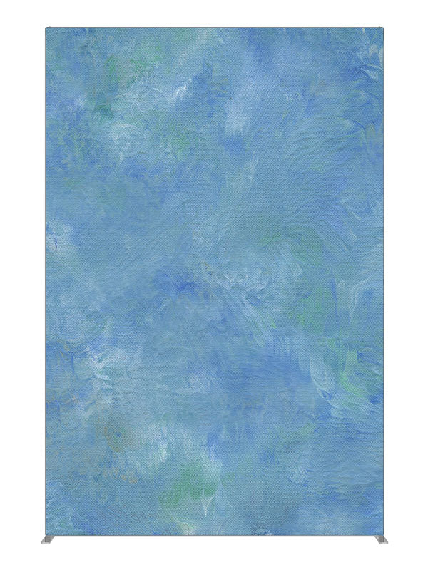 Blue Ripples Blue, photography backdrop panel for Denny StudioEdge silicone edge frame, 5 ft