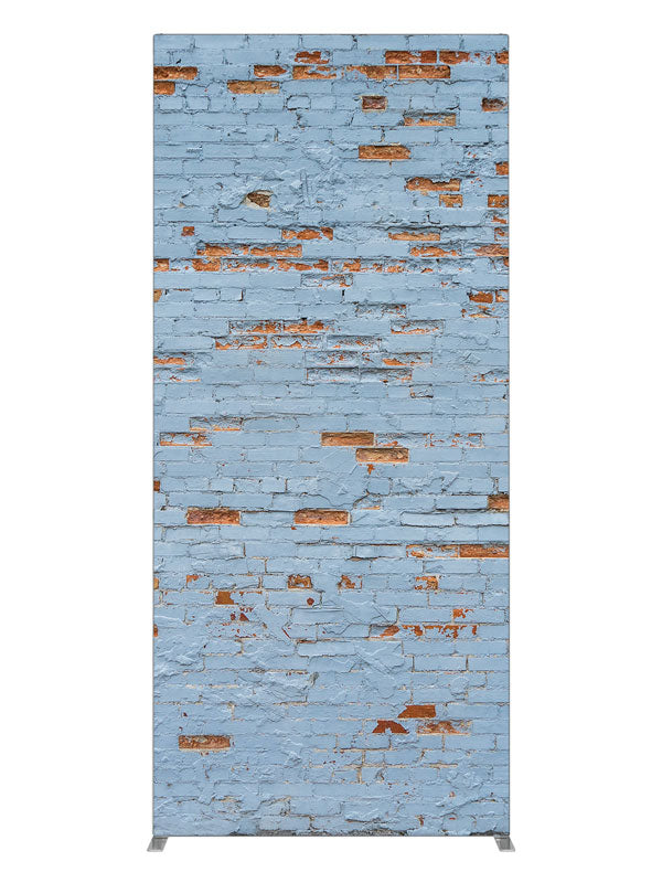 Blue Robin Brick Wall, photography backdrop panel for Denny StudioEdge silicone edge frame, 3 ft