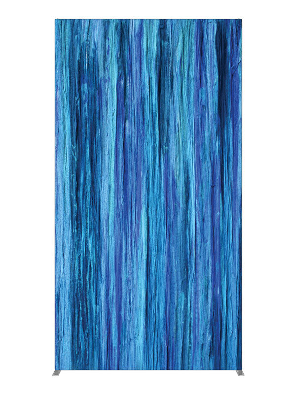 Blue vertical rain streak, photography backdrop panel for Denny StudioEdge silicone edge frame, 4 ft