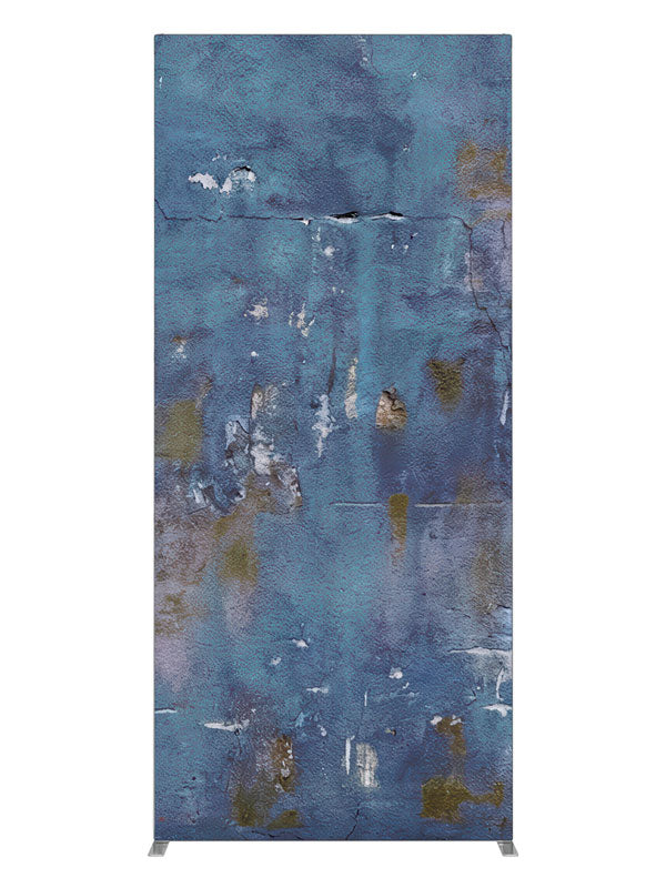 Blue Weathered Wall, photography backdrop panel for Denny StudioEdge silicone edge frame, 3 ft