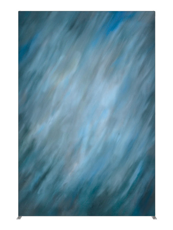 Blue Wisdom, photography backdrop panel for Denny StudioEdge silicone edge frame, 5 ft