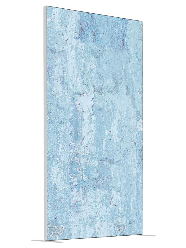 Blue Zeus shown at an angled view, photography backdrop panel for Denny StudioEdge silicone edge frame, 4 ft