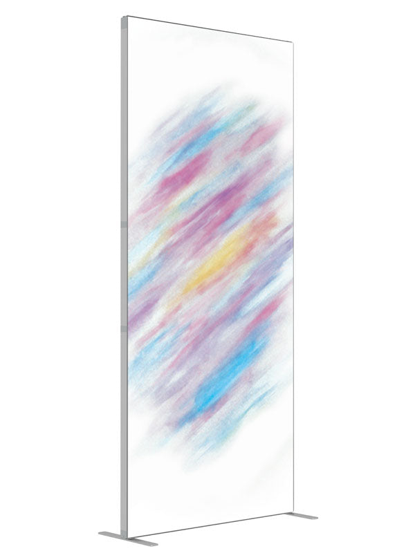 Blur shown at an angled view, photography backdrop panel for Denny StudioEdge silicone edge frame, 3 ft