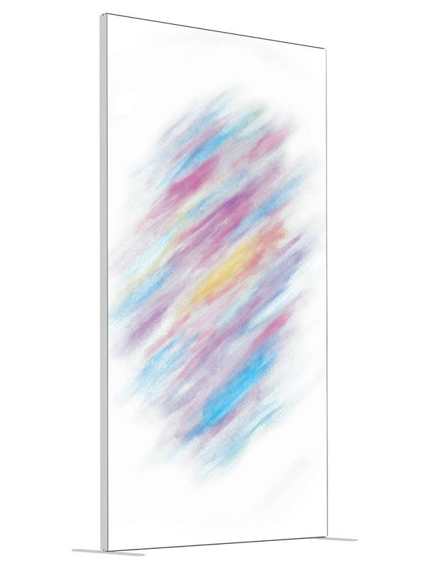 Blur shown at an angled view, photography backdrop panel for Denny StudioEdge silicone edge frame, 4 ft