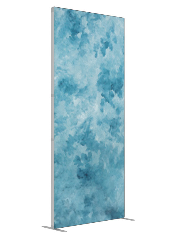 Blurred Water shown at an angled view, photography backdrop panel for Denny StudioEdge silicone edge frame, 3 ft