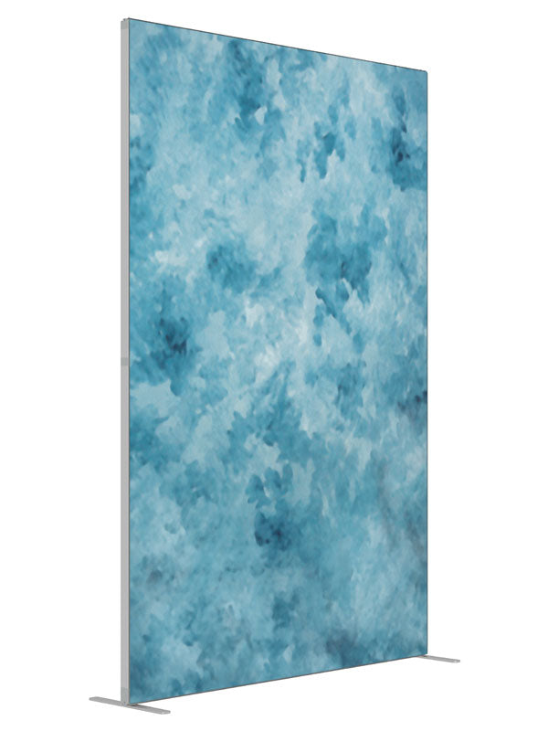 Blurred Water shown at an angled view, photography backdrop panel for Denny StudioEdge silicone edge frame, 5 ft