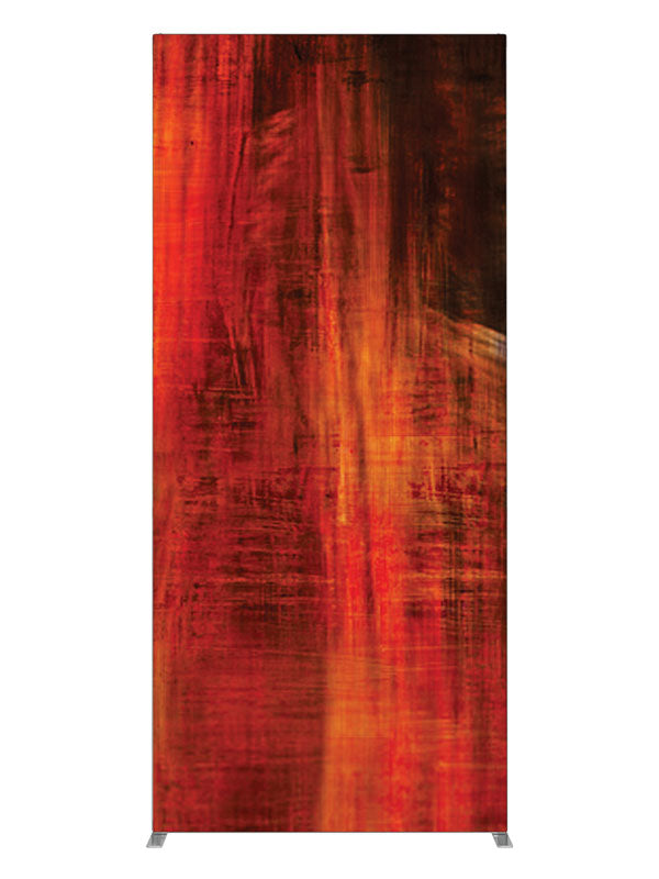 Bold red black vertical streak, photography backdrop panel for Denny StudioEdge silicone edge frame, 3 ft