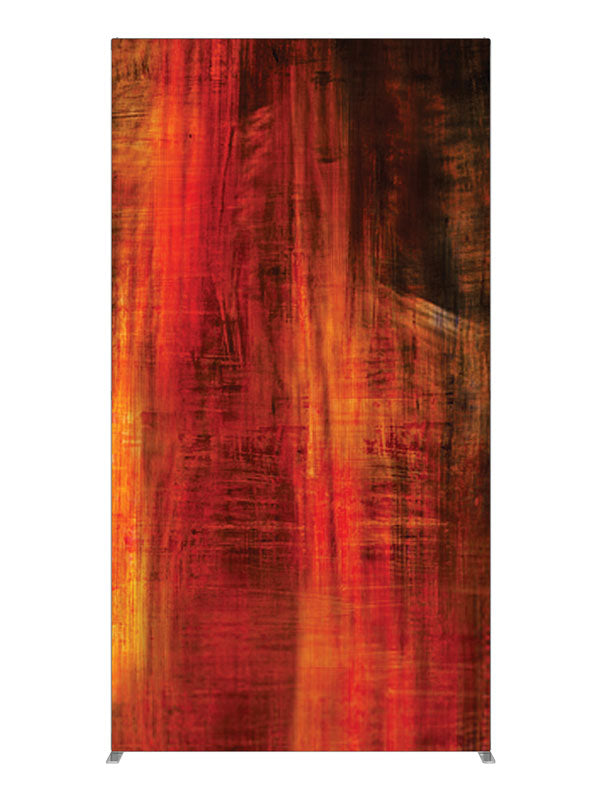 Bold red black vertical streak, photography backdrop panel for Denny StudioEdge silicone edge frame, 4 ft
