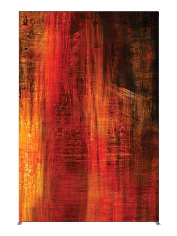 Bold red black vertical streak, photography backdrop panel for Denny StudioEdge silicone edge frame, 5 ft
