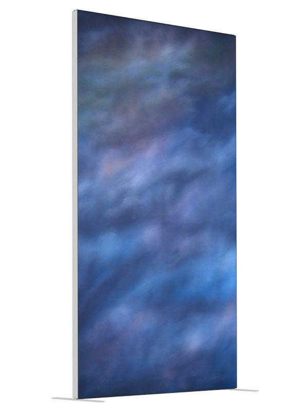 Borealis shown at an angled view, photography backdrop panel for Denny StudioEdge silicone edge frame, 4 ft