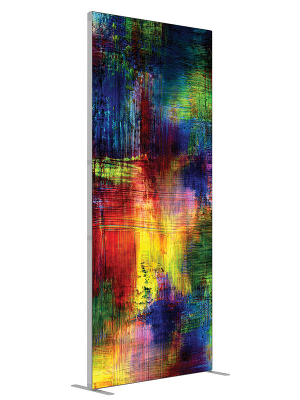 Brainiac Bold Grunge Abstract shown at an angled view, photography backdrop panel for Denny StudioEdge silicone edge frame, 3 ft