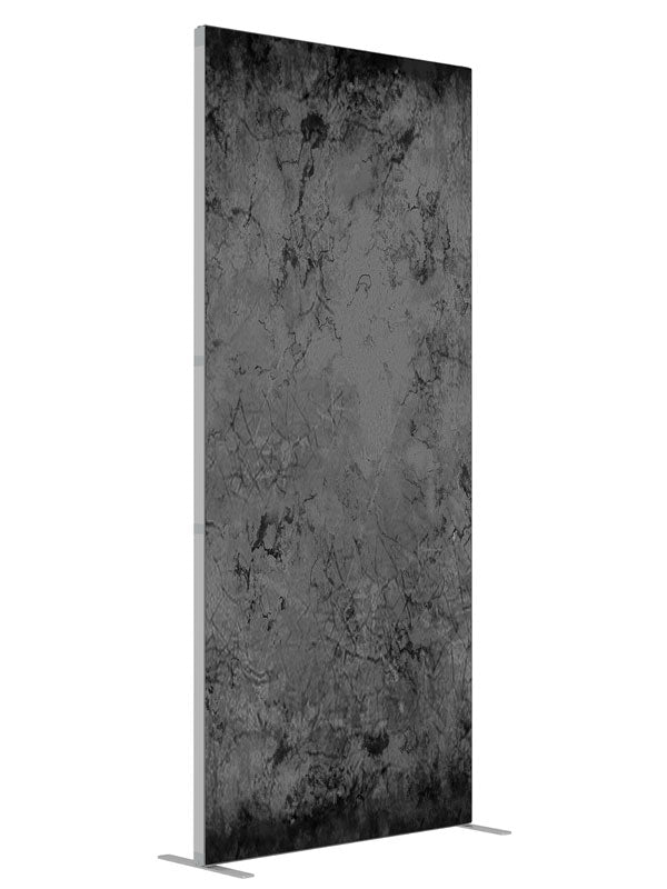 Brittany Gray Texture shown at an angled view, photography backdrop panel for Denny StudioEdge silicone edge frame, 3 ft