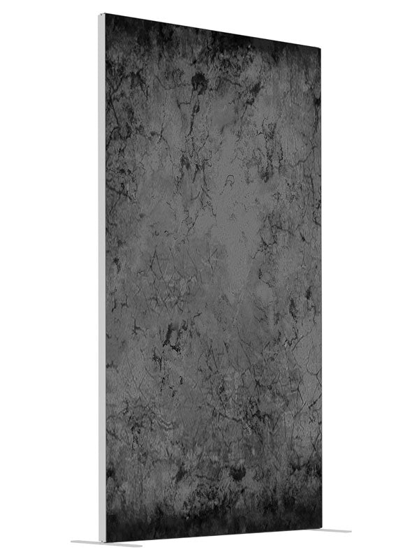 Brittany Gray Texture shown at an angled view, photography backdrop panel for Denny StudioEdge silicone edge frame, 4 ft