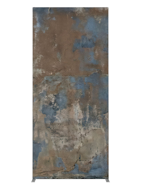 Brown Blue Textured Plaster Wall, photography backdrop panel for Denny StudioEdge silicone edge frame, 3 ft