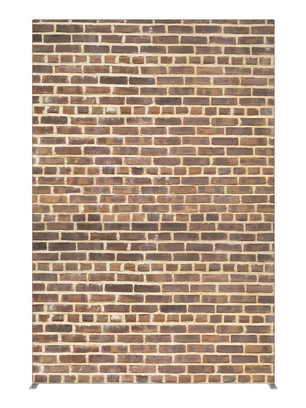 Brown Brick, photography backdrop panel for Denny StudioEdge silicone edge frame, 5 ft