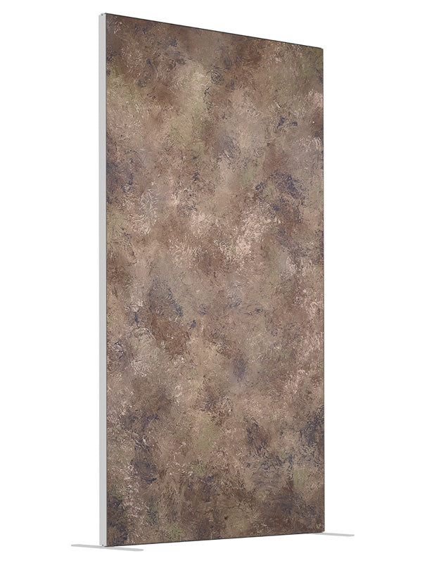 Brown Eggplant shown at an angled view, photography backdrop panel for Denny StudioEdge silicone edge frame, 4 ft