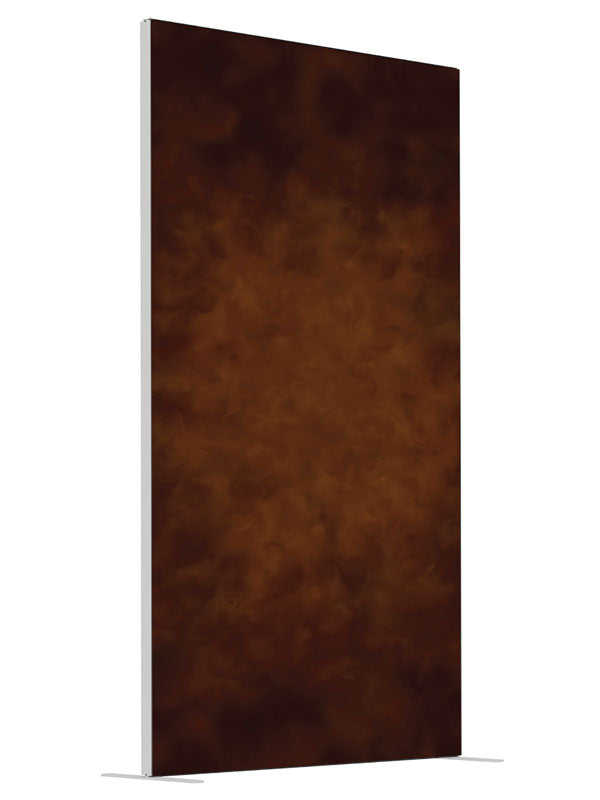 Brown Harmony Brown Texture shown at an angled view, photography backdrop panel for Denny StudioEdge silicone edge frame, 4 ft
