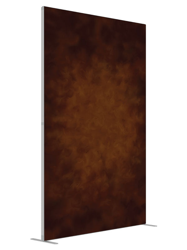 Brown Harmony Brown Texture shown at an angled view, photography backdrop panel for Denny StudioEdge silicone edge frame, 5 ft