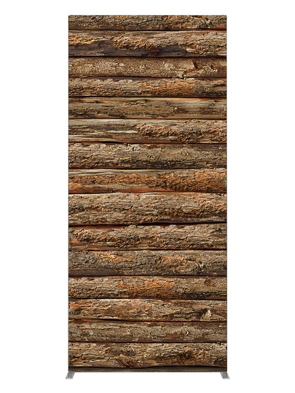 Brown Log, photography backdrop panel for Denny StudioEdge silicone edge frame, 3 ft