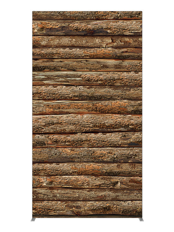 Brown Log, photography backdrop panel for Denny StudioEdge silicone edge frame, 4 ft