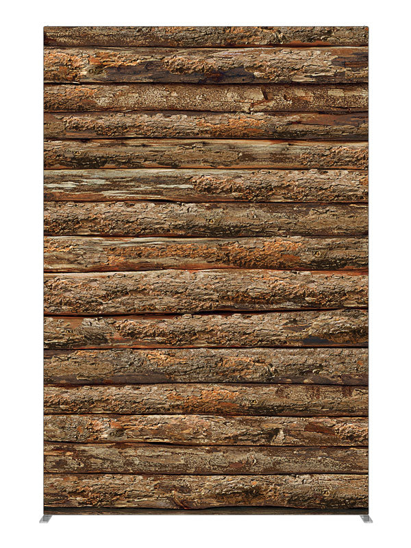 Brown Log, photography backdrop panel for Denny StudioEdge silicone edge frame, 5 ft