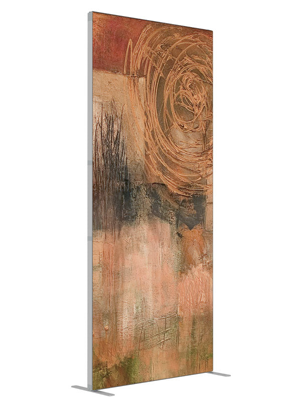 Brown Rust Abstract Abstraction angled view 3ft - Denny StudioEdge SECP-6206