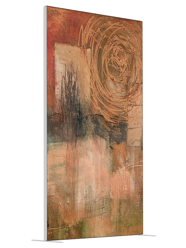 Brown Rust Abstract Abstraction angled view 4ft - Denny StudioEdge SECP-6206