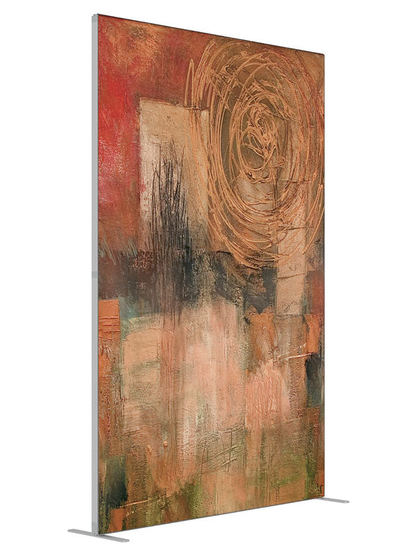 Brown Rust Abstract Abstraction angled view 5ft - Denny StudioEdge SECP-6206