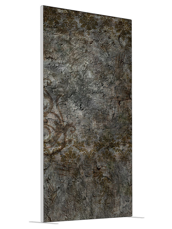 Brown Scrolled Texture shown at an angled view, photography backdrop panel for Denny StudioEdge silicone edge frame, 4 ft