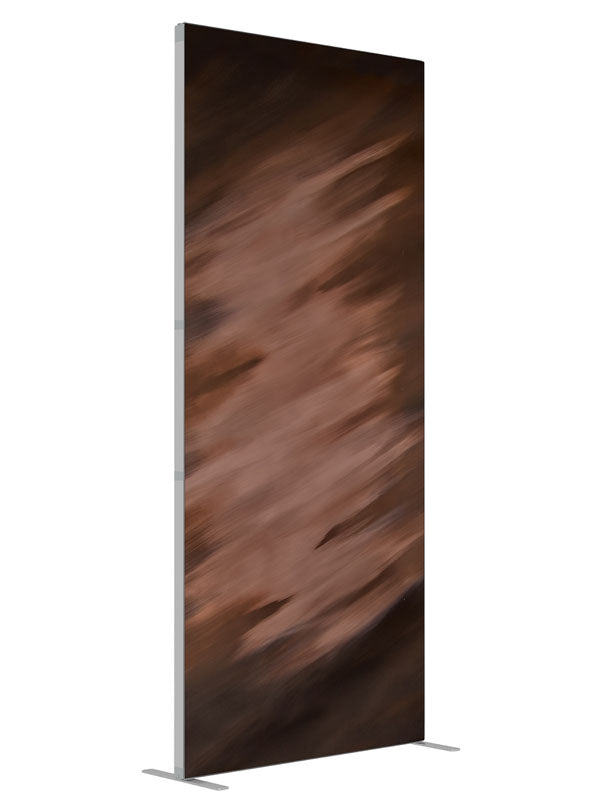 Brown Shadow shown at an angled view, photography backdrop panel for Denny StudioEdge silicone edge frame, 3 ft