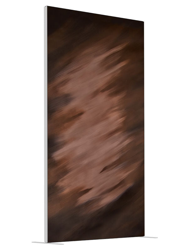 Brown Shadow shown at an angled view, photography backdrop panel for Denny StudioEdge silicone edge frame, 4 ft